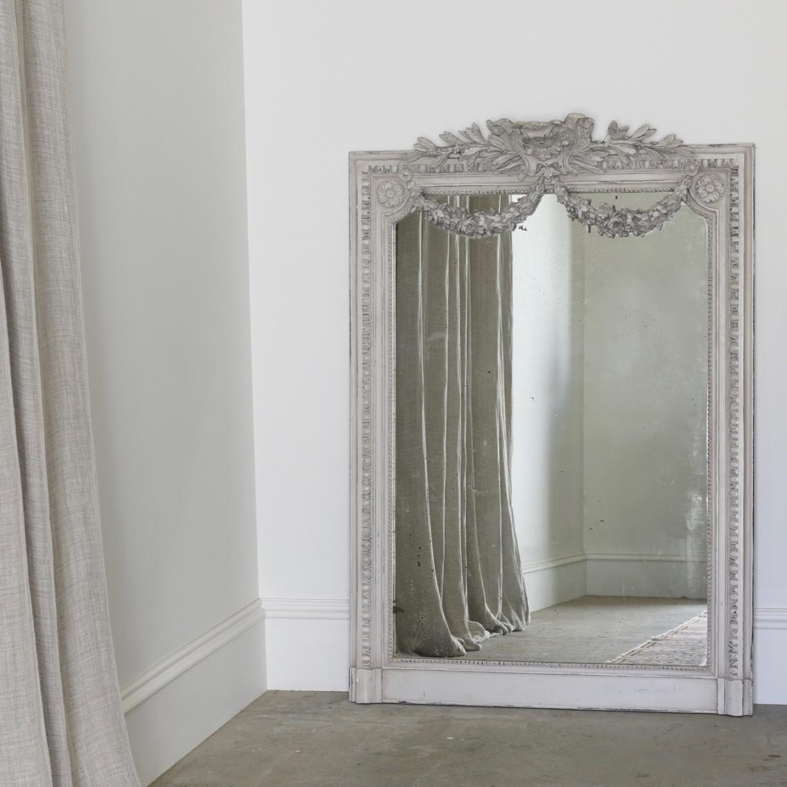 Painted French Mirror 